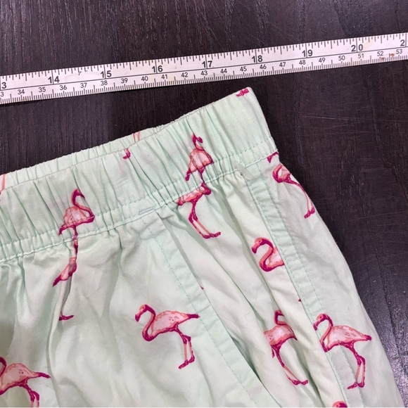 NWOT Massive Men’s Mint Green Elastic Drawstring Shorts Flamingo Design Size XL - Picture 7 of 11